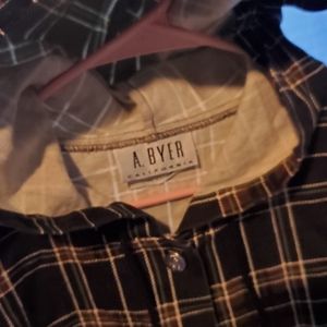 Womans Plaid Hooded Jacket